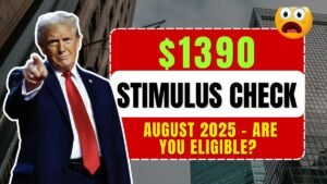 $1390 Stimulus Payment for Americans in August 2025 – Find Out If You Qualify