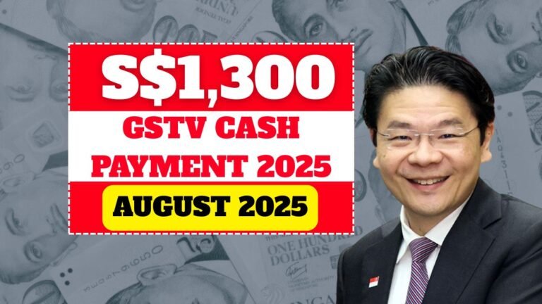 Singapore $1,300 GSTV Cash Payment 2025