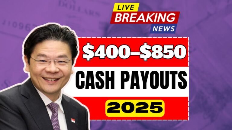 Singapore Confirms $400–$850 Cash Payouts in 2025: Eligibility And Payment Details