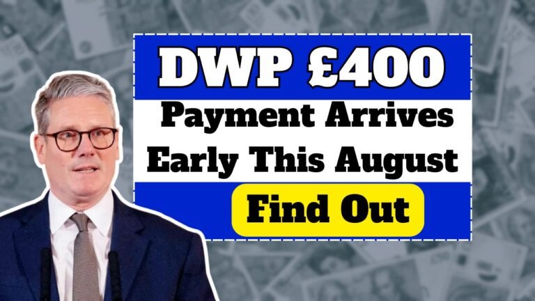 DWP £400 Payment Arrives Early This August – Find Out If You’re Eligible This Week!