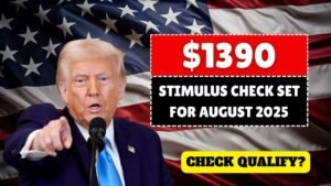$1390 Stimulus Check Set for August 2025 – Are You Eligible for the Payment?